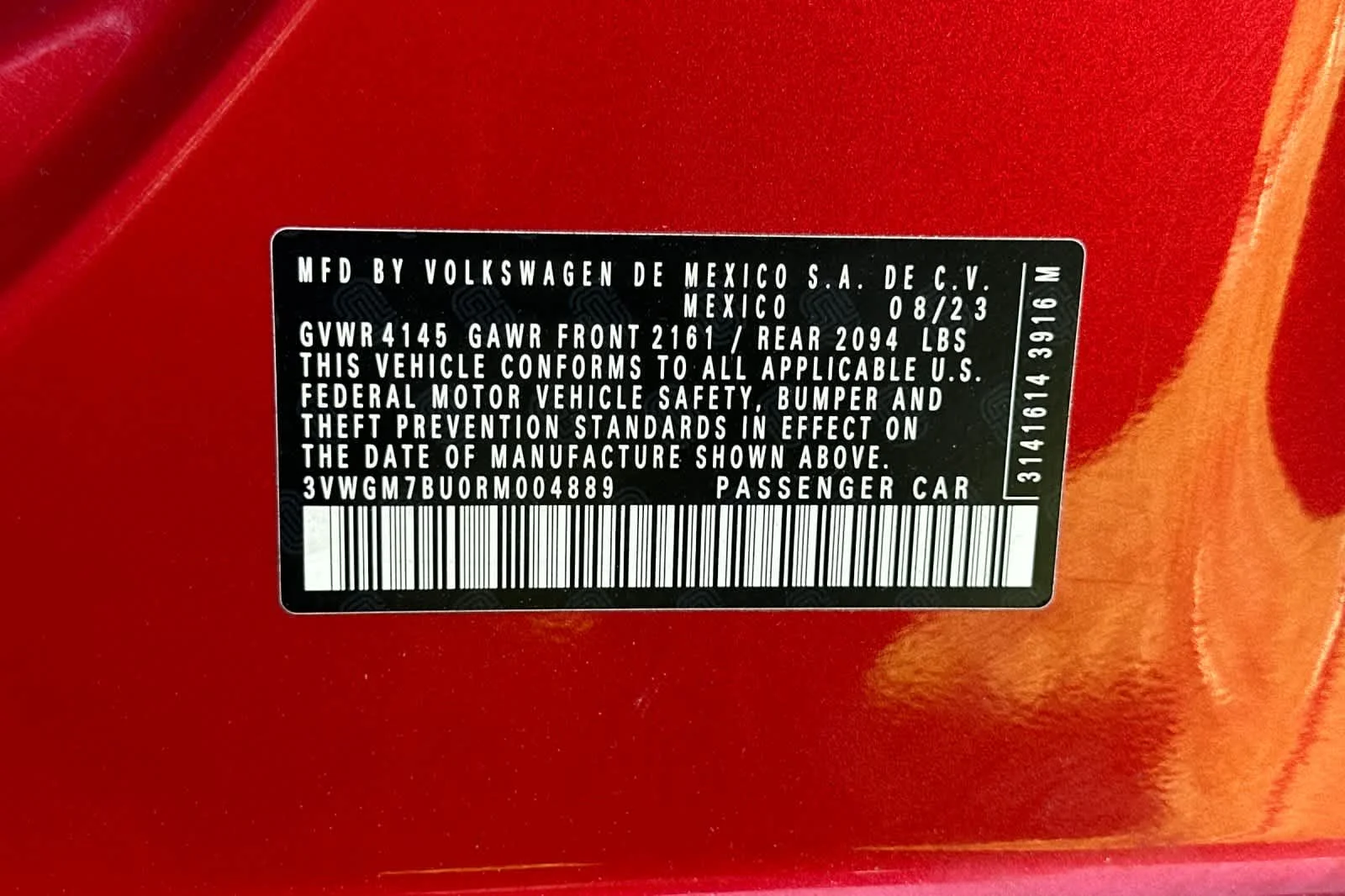 Certified Used 2024 Kings Red Volkswagen SEL image 27
