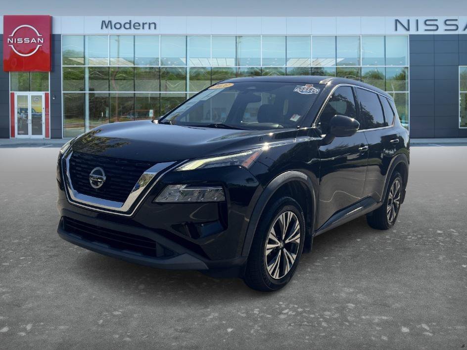 Used 2021 Super Black Nissan SV image 1