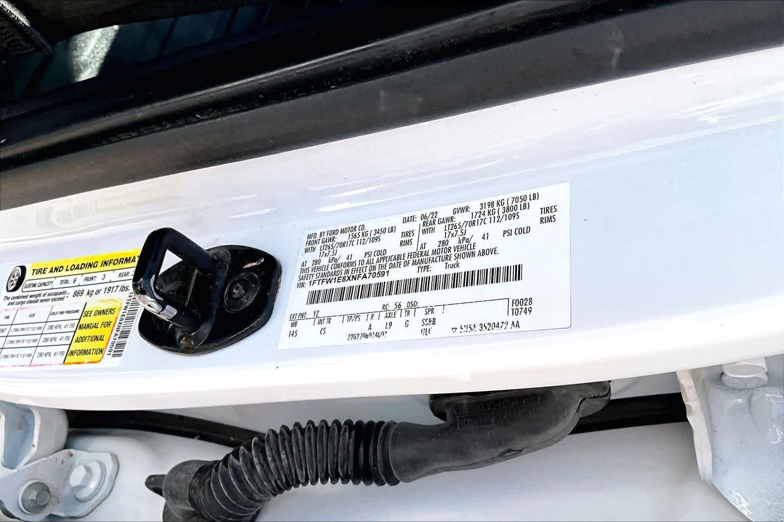 Certified Used 2022 Oxford White Clearcoat Ford XL image 34