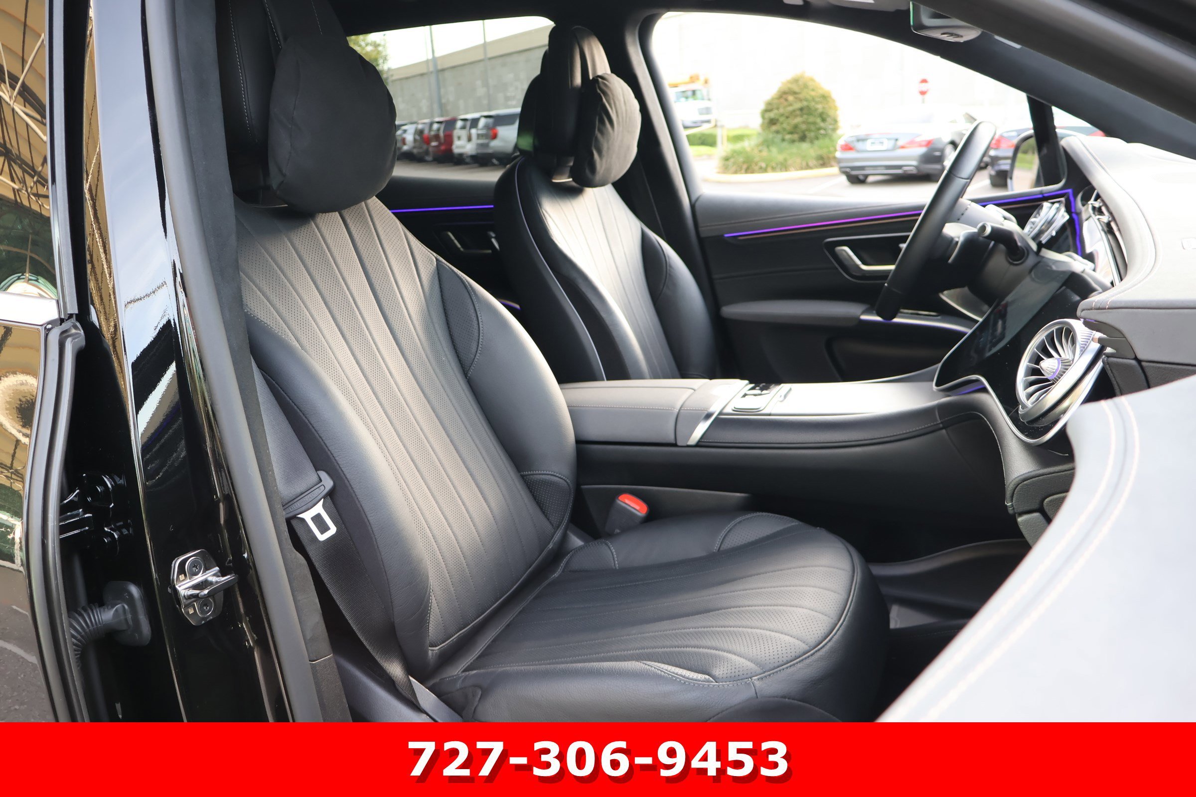 Certified Used 2023 Obsidian Black Metallic Mercedes-Benz EQS 580 image 23