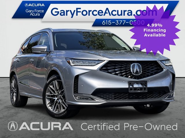 Used 2025 Lunar Silver Metallic Acura SH-AWD ADVANCE image 1