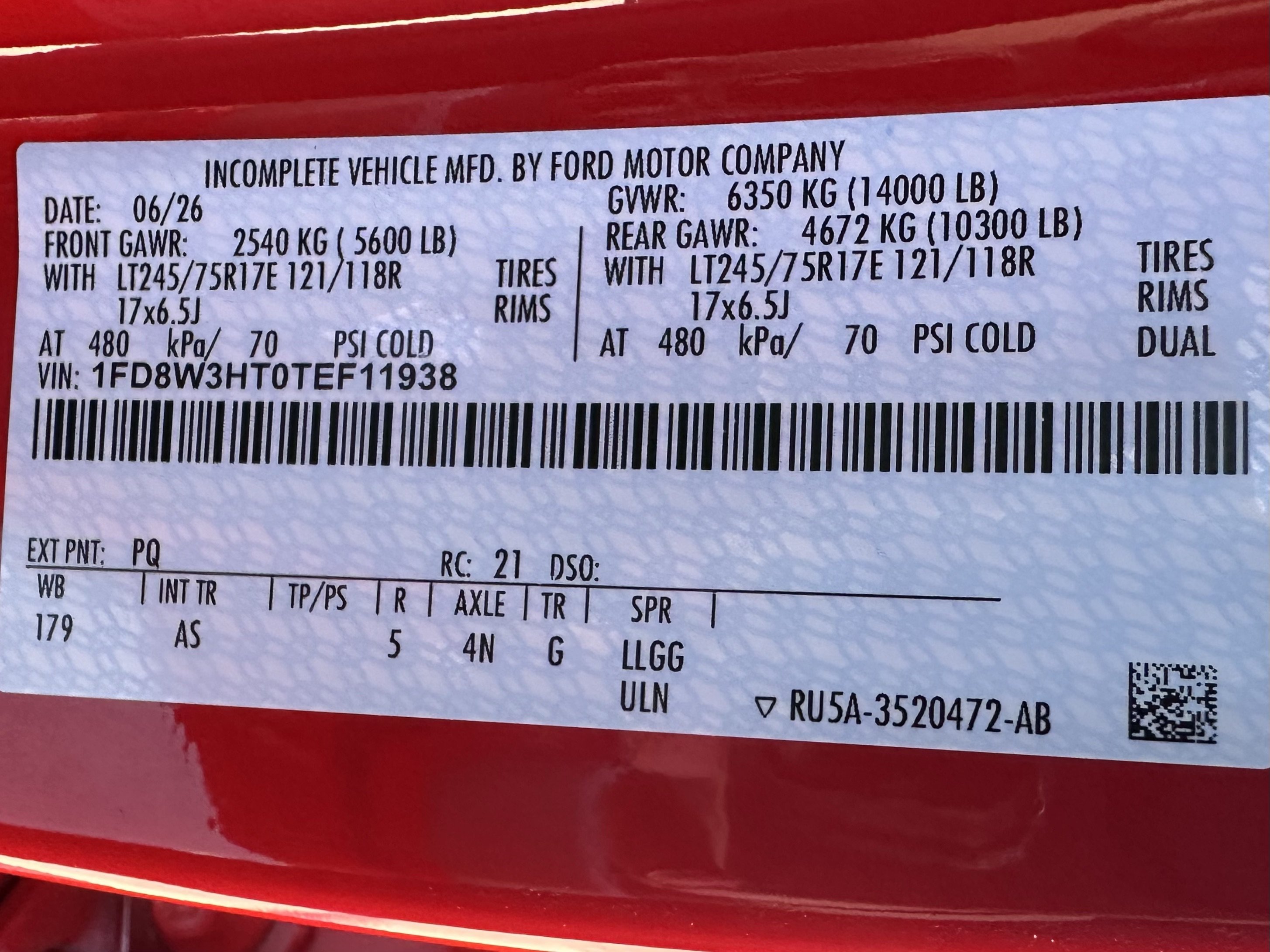 New 2026 Race Red Ford F-350® XL image 28