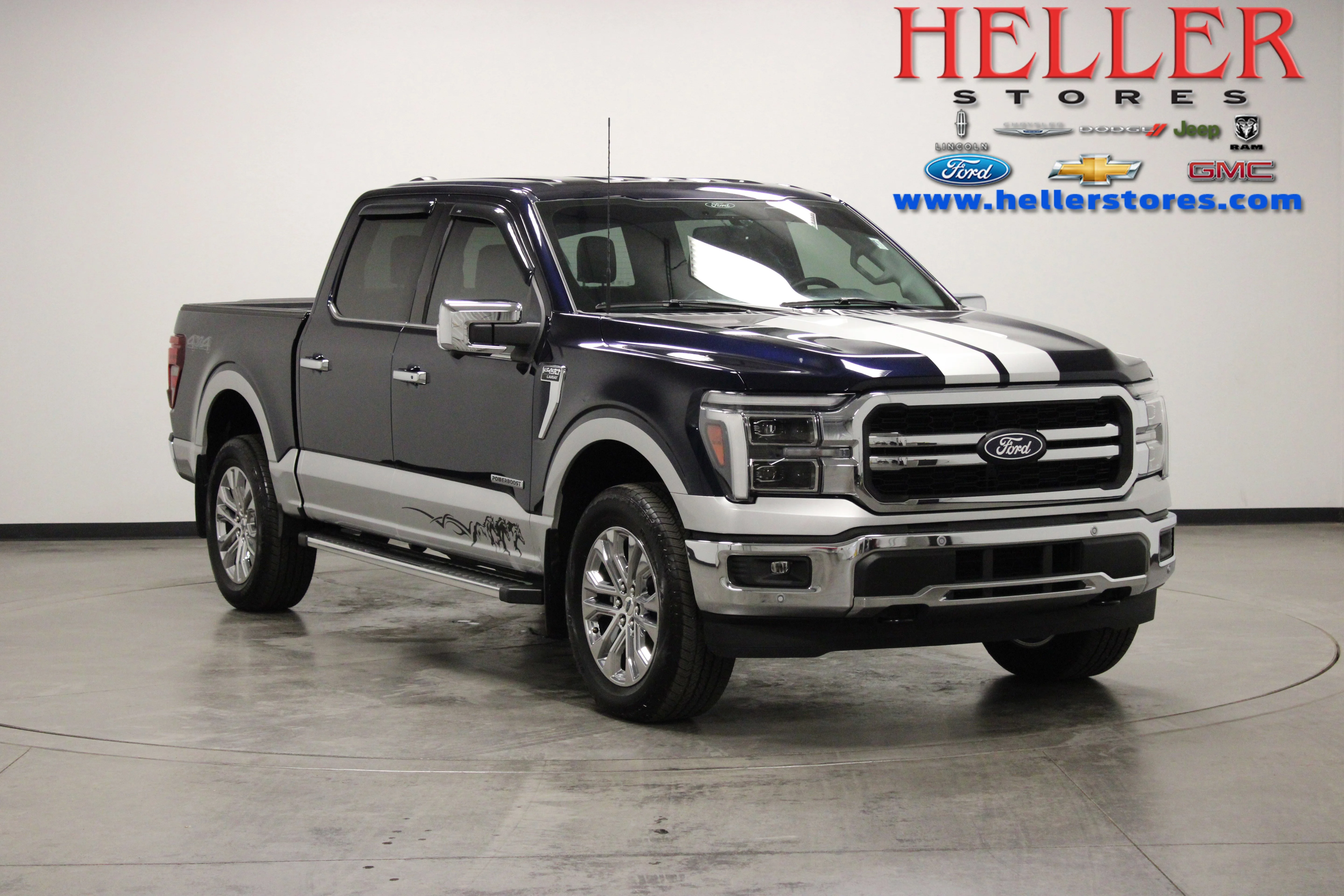 Used 2025 Antimatter Blue Metallic Ford LARIAT image 1