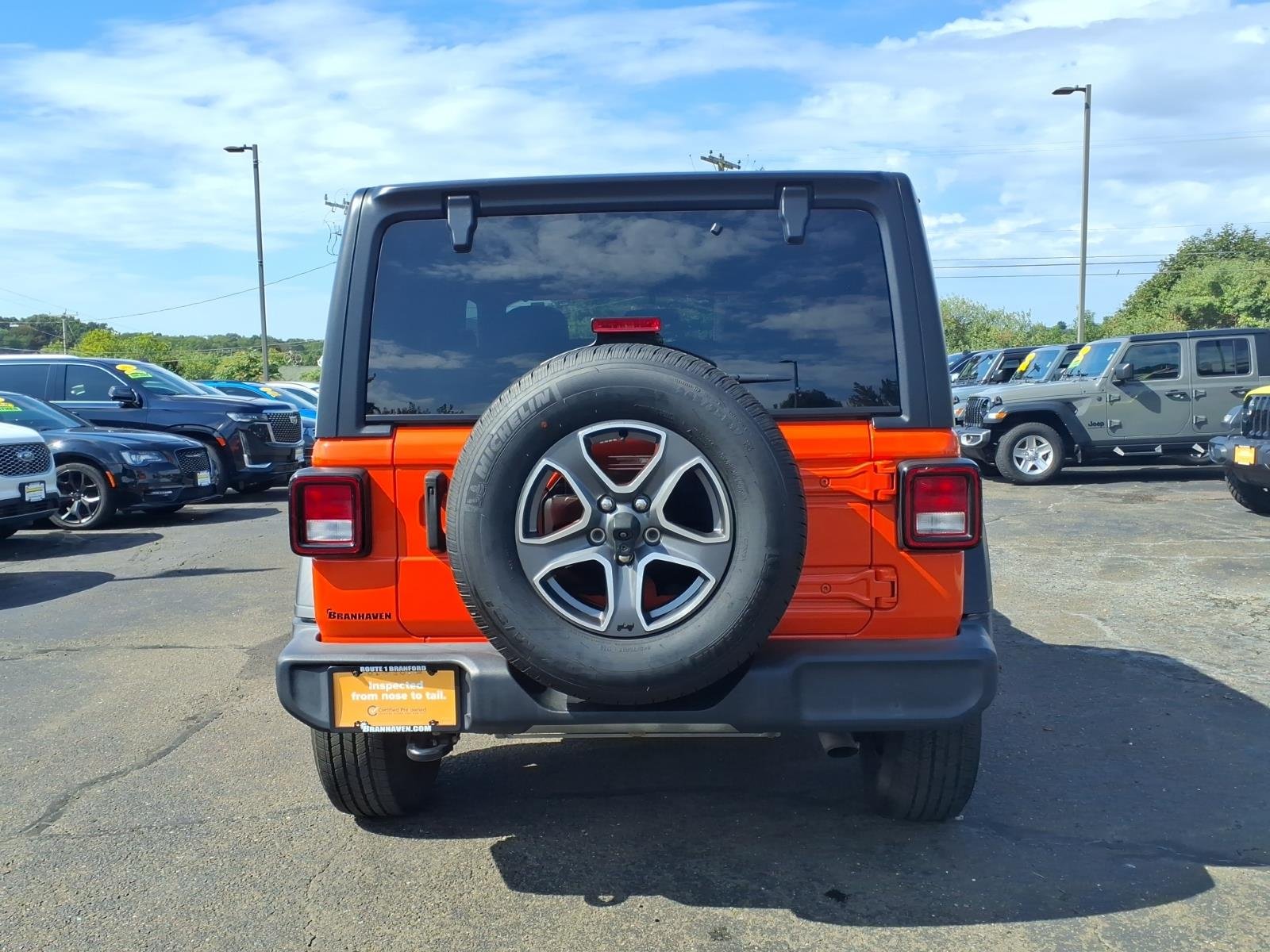 Certified Used 2023 Orange Jeep Sport S image 6
