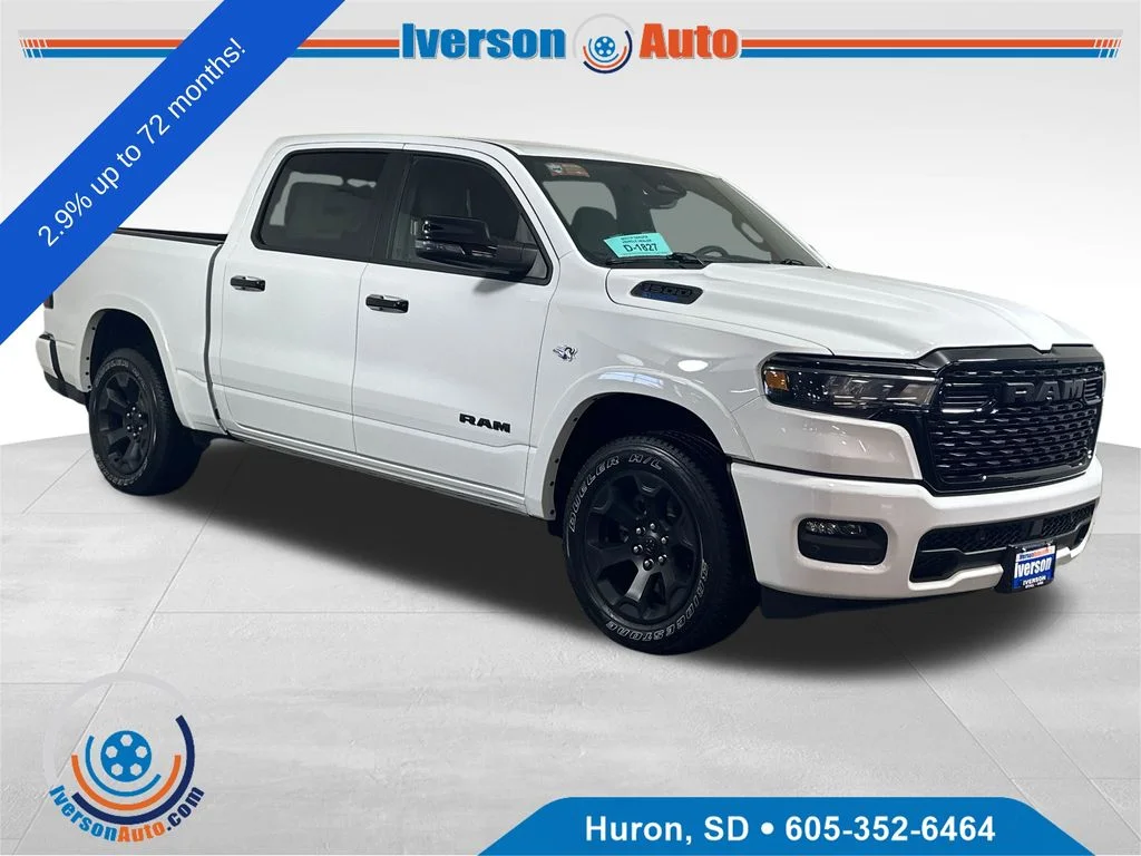 New 2026 Bright White Clear-Coat Exterior Paint RAM Big Horn/Lone Star image 1