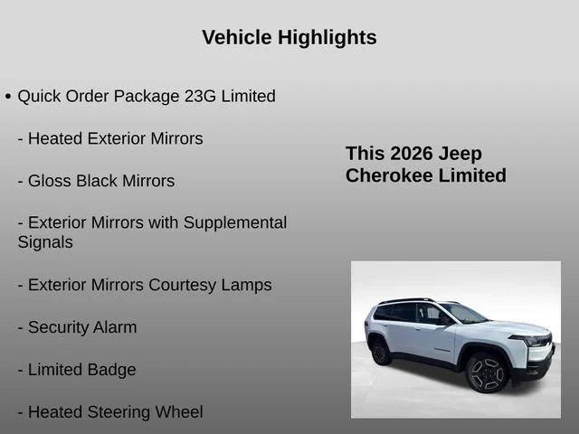New 2026 Bright White Clearcoat Jeep Limited image 33