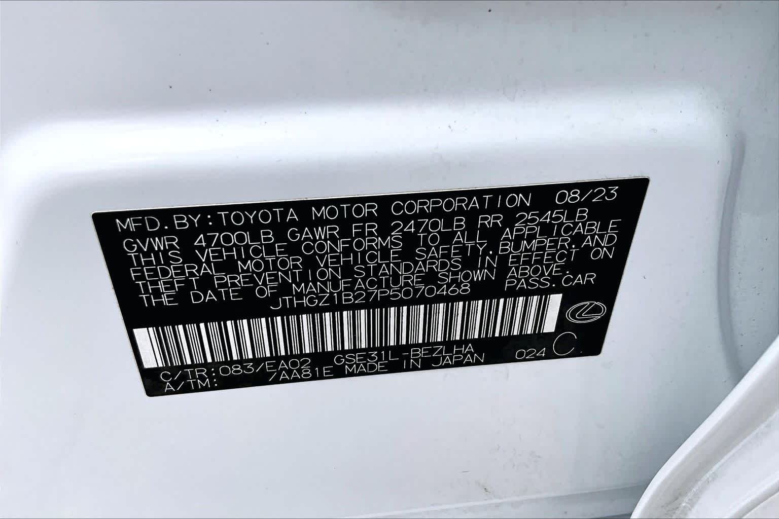 Certified Used 2023 ULTRA WHITE Lexus F SPORT image 35