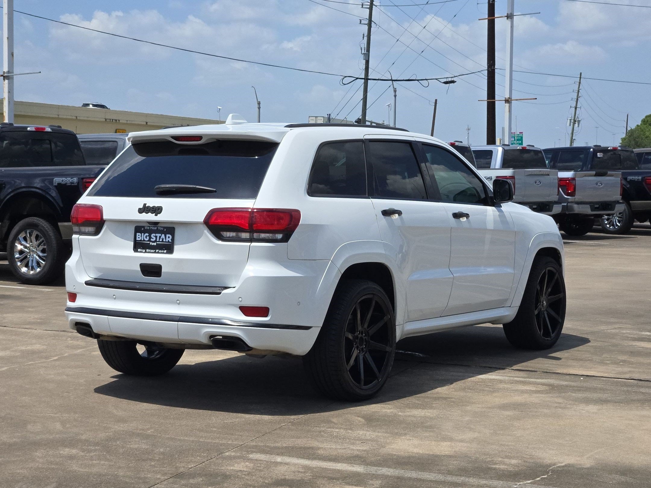 Used 2021 Bright White Clearcoat Jeep Overland image 3