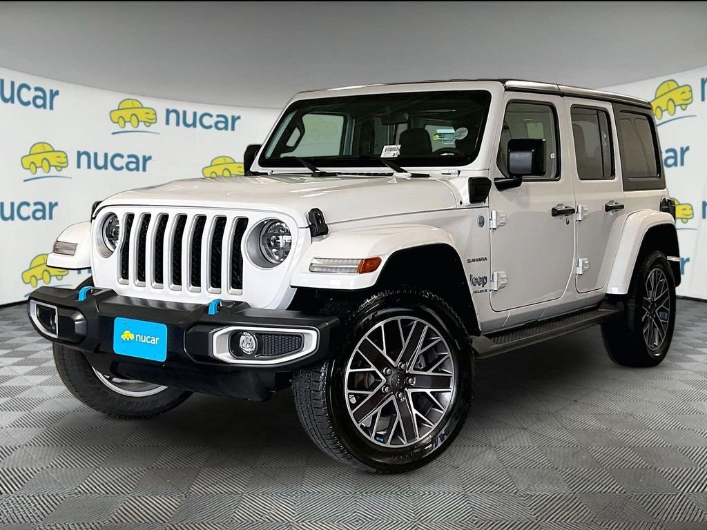 Used 2023 White Jeep Sahara 4xe image 3