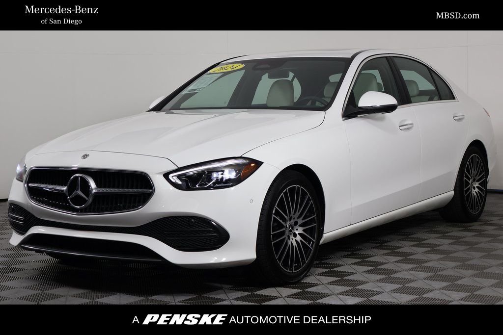 Certified Used 2024 Polar White Mercedes-Benz C 300 image 1