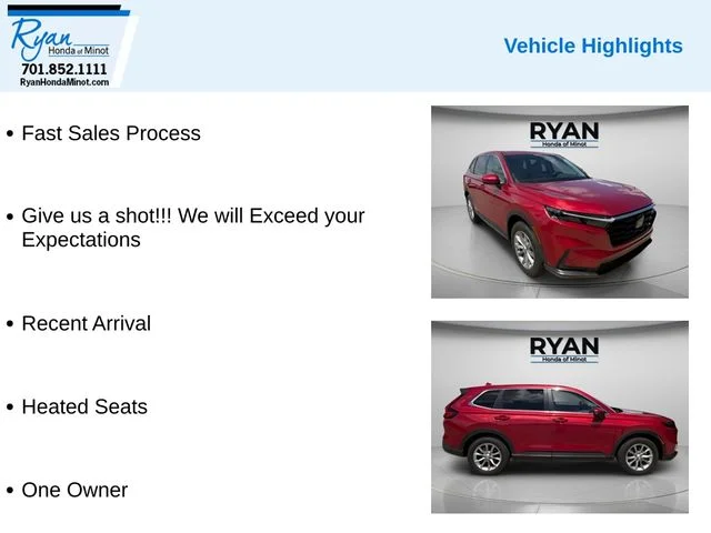 Used 2023 Radiant Red Metallic Honda EX image 2