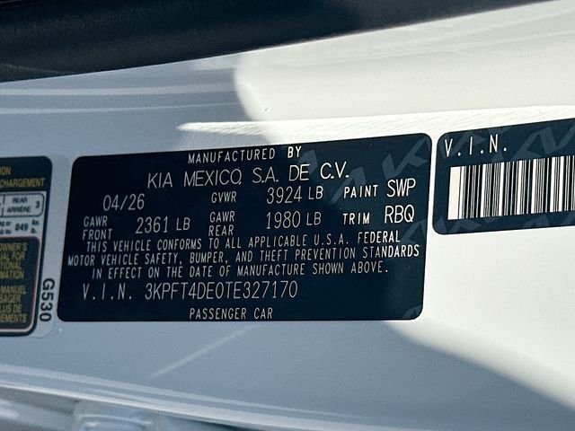New 2026 Snow White Pearl Kia LX image 31