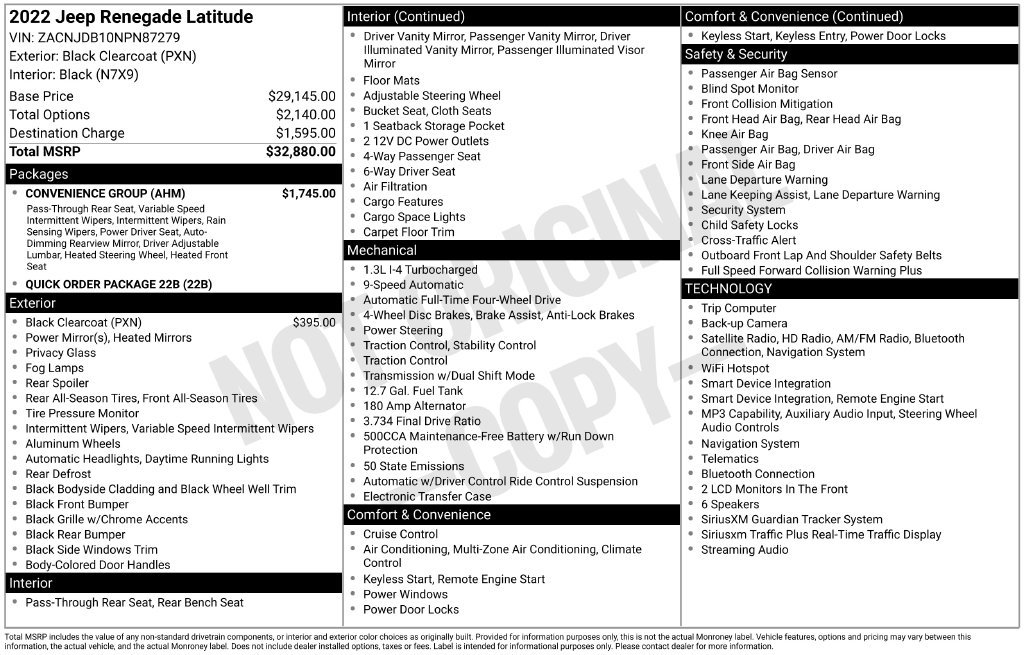 Used 2022 Black Jeep Latitude image 24
