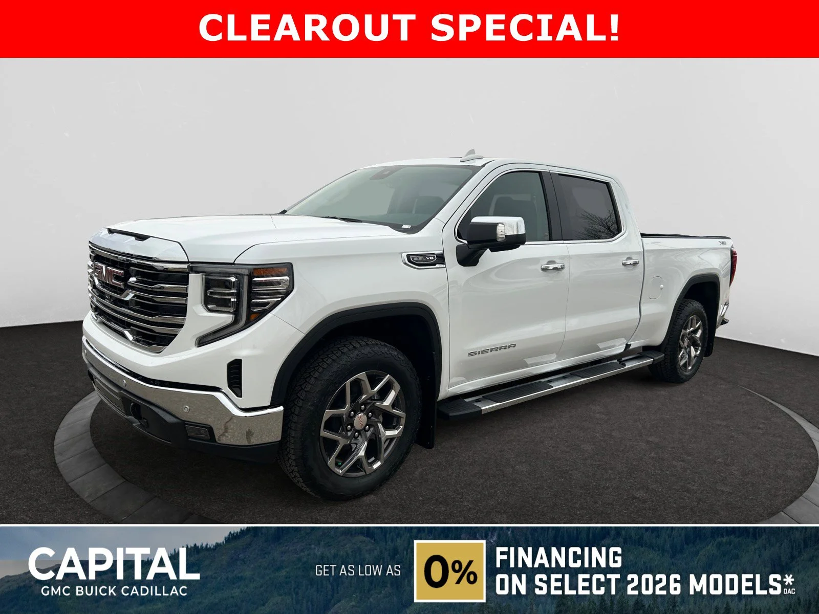 New 2026 Summit White GMC SLT image 1