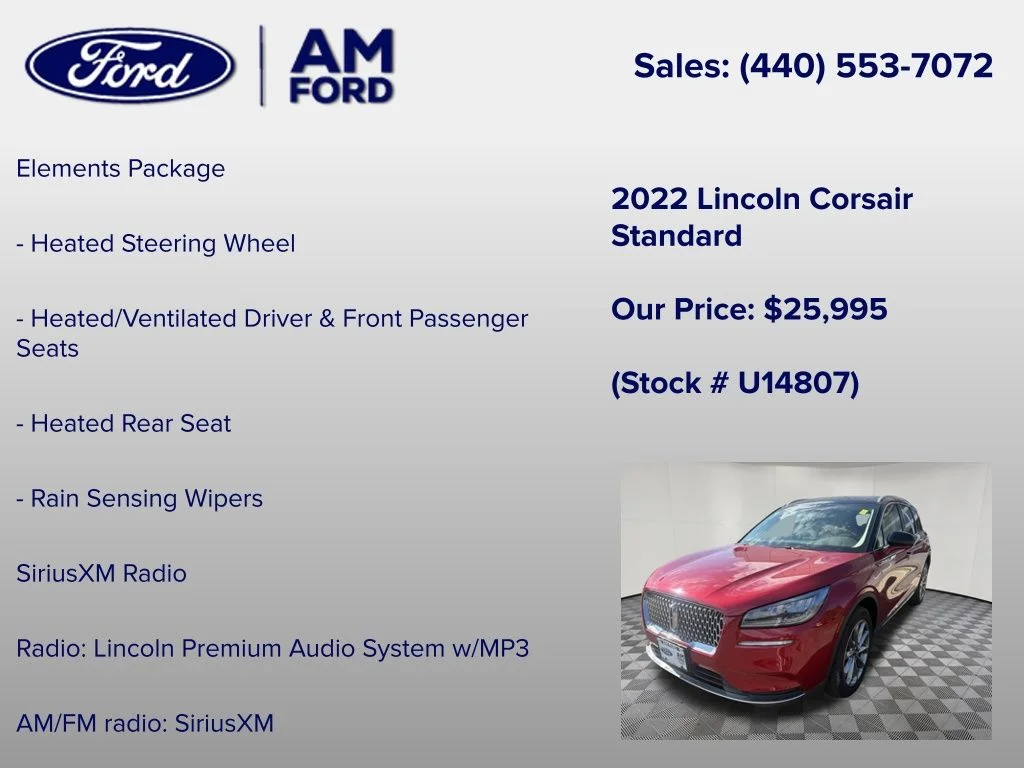 Used 2022 Red Lincoln Standard image 18