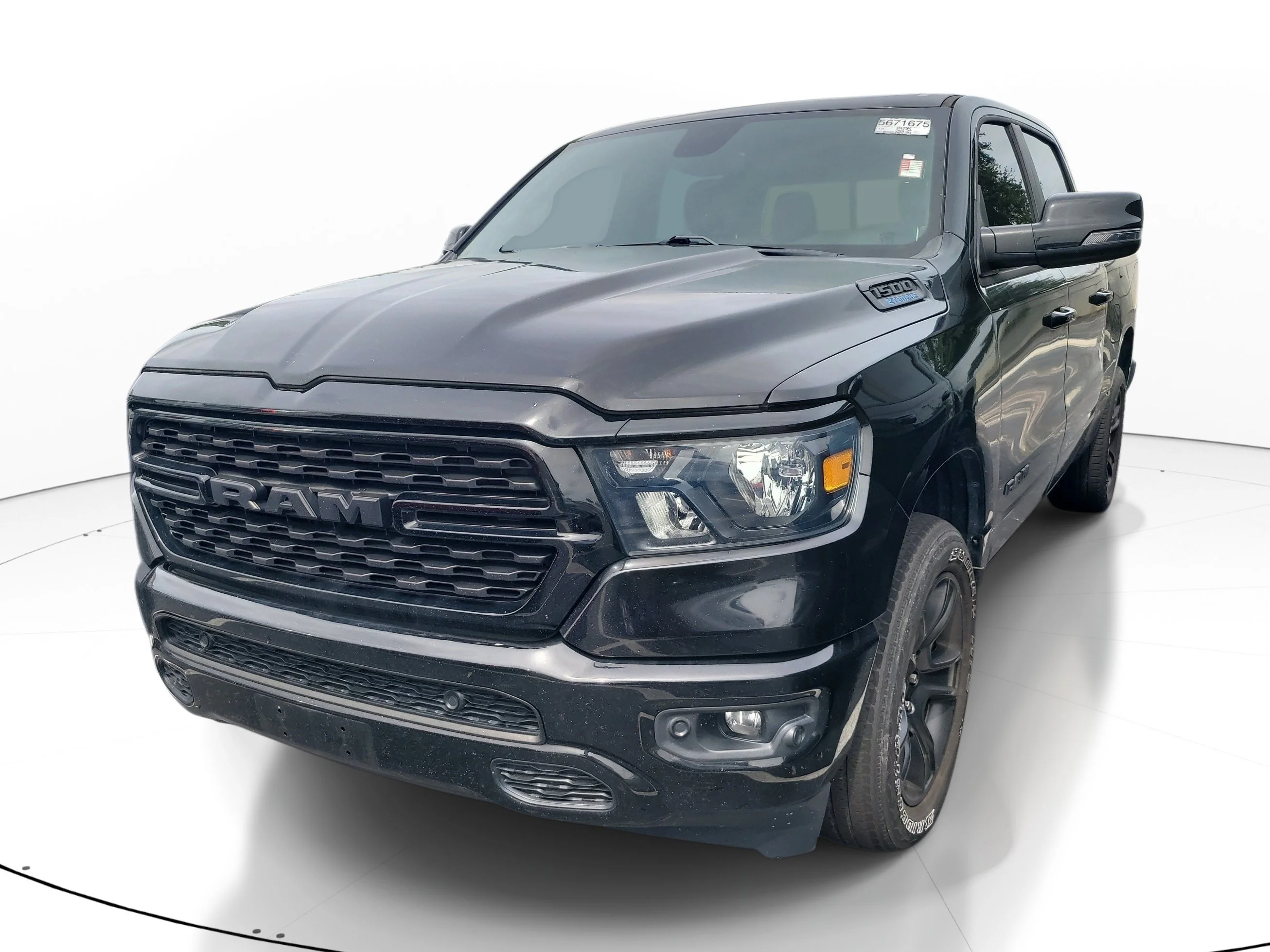 Used 2023 Diamond Black Crystal Pearlcoat Ram Big Horn image 3