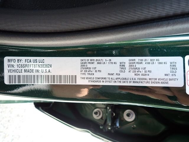 New 2026 Serrano-Green Metallic Exterior Paint RAM Big Horn/Lone Star image 17