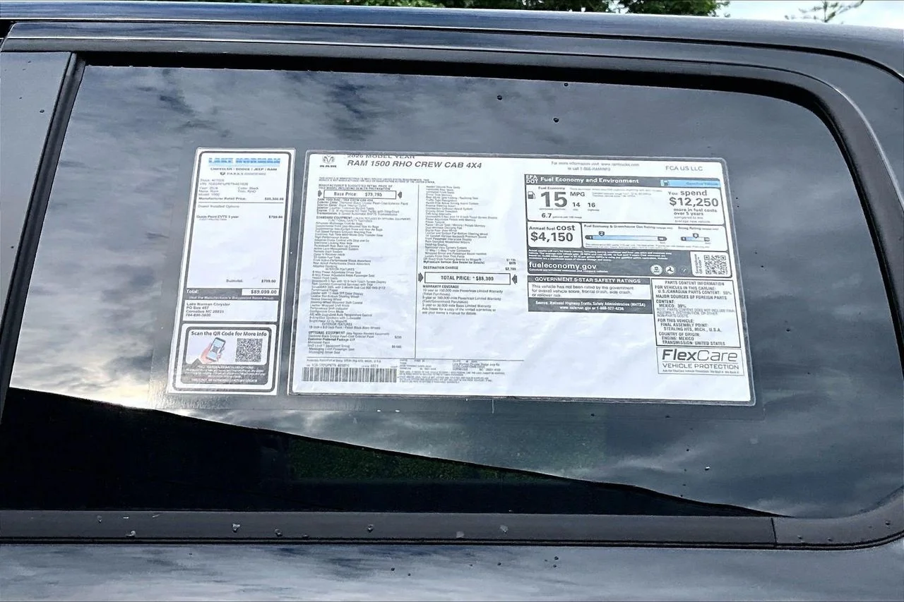 New 2026 Diamond Black Crystal Pearl-Coat Exterior Paint RAM RHO image 34