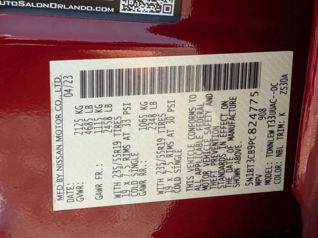 Used 2023 Red Nissan SL image 32