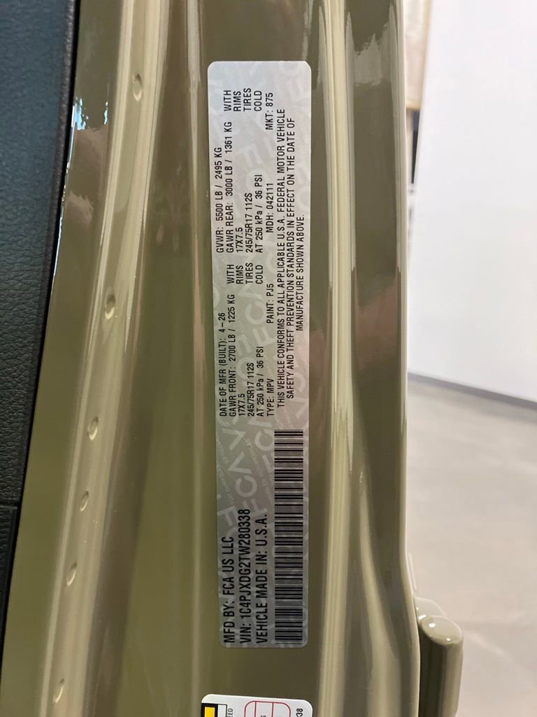 New 2026 41 Exterior Paint Jeep Sport S image 27