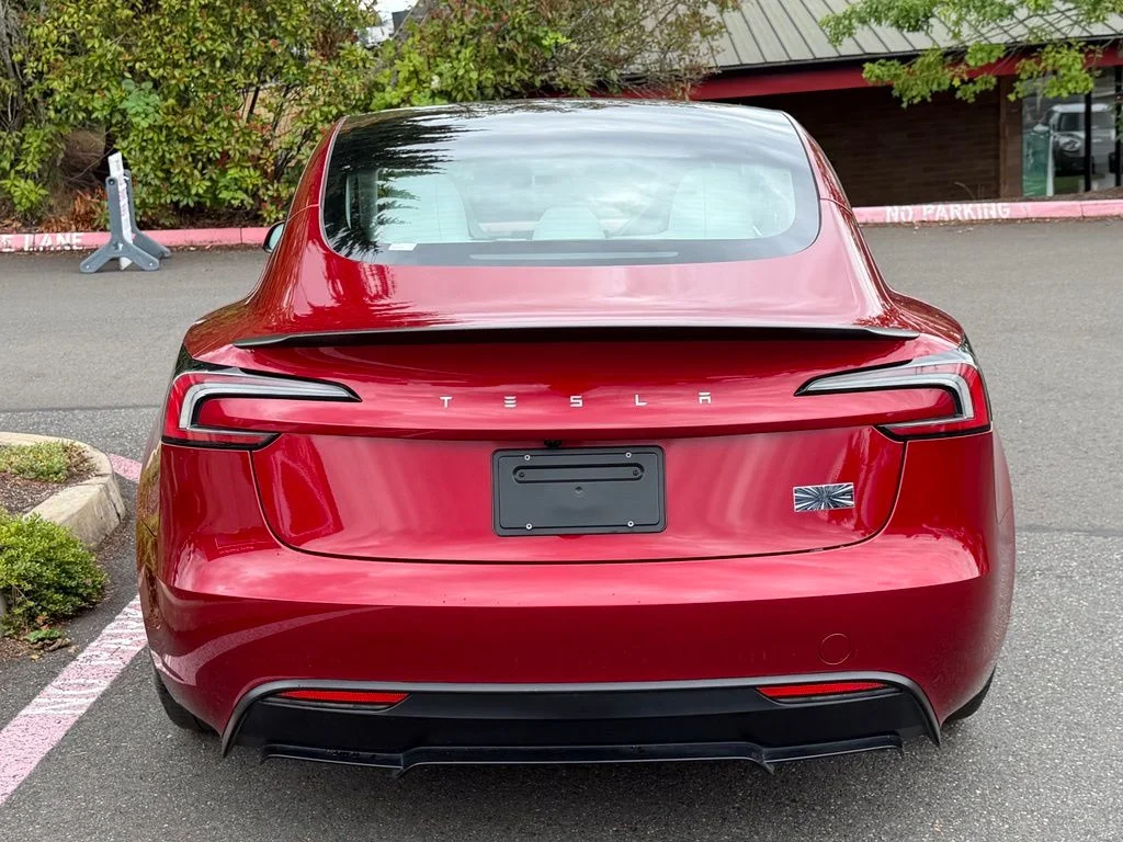 Used 2025 Red Tesla Performance image 6
