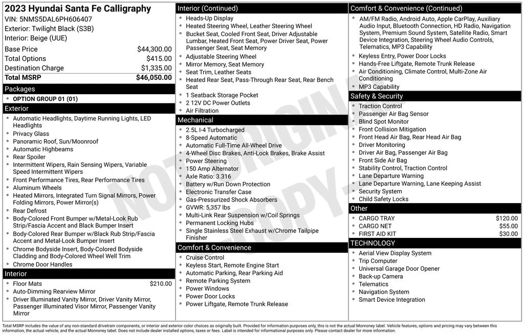 Used 2023 Twilight Black Hyundai Calligraphy image 34