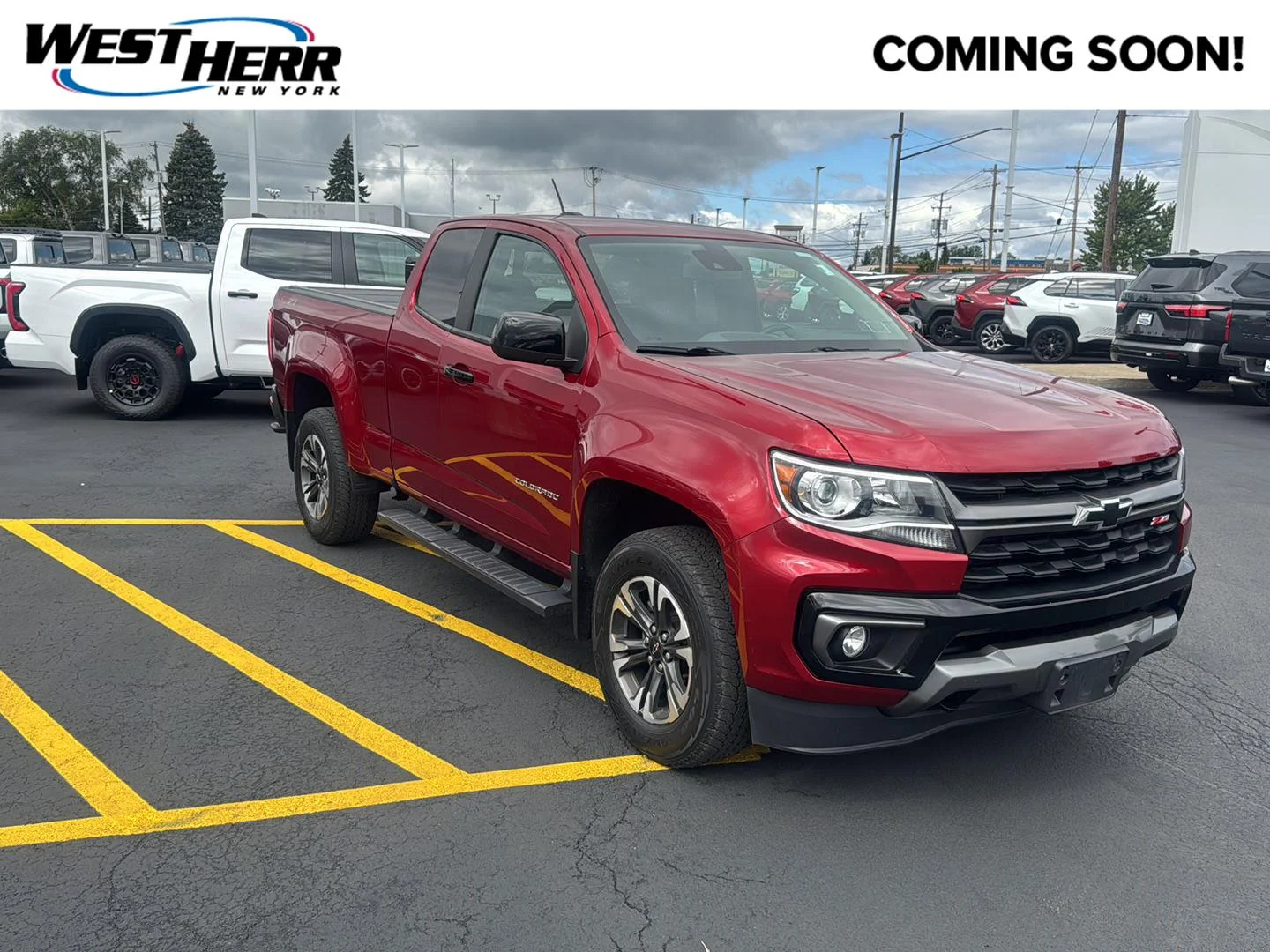Used 2021 Cherry Red Tintcoat Chevrolet 4WD Z71 image 1