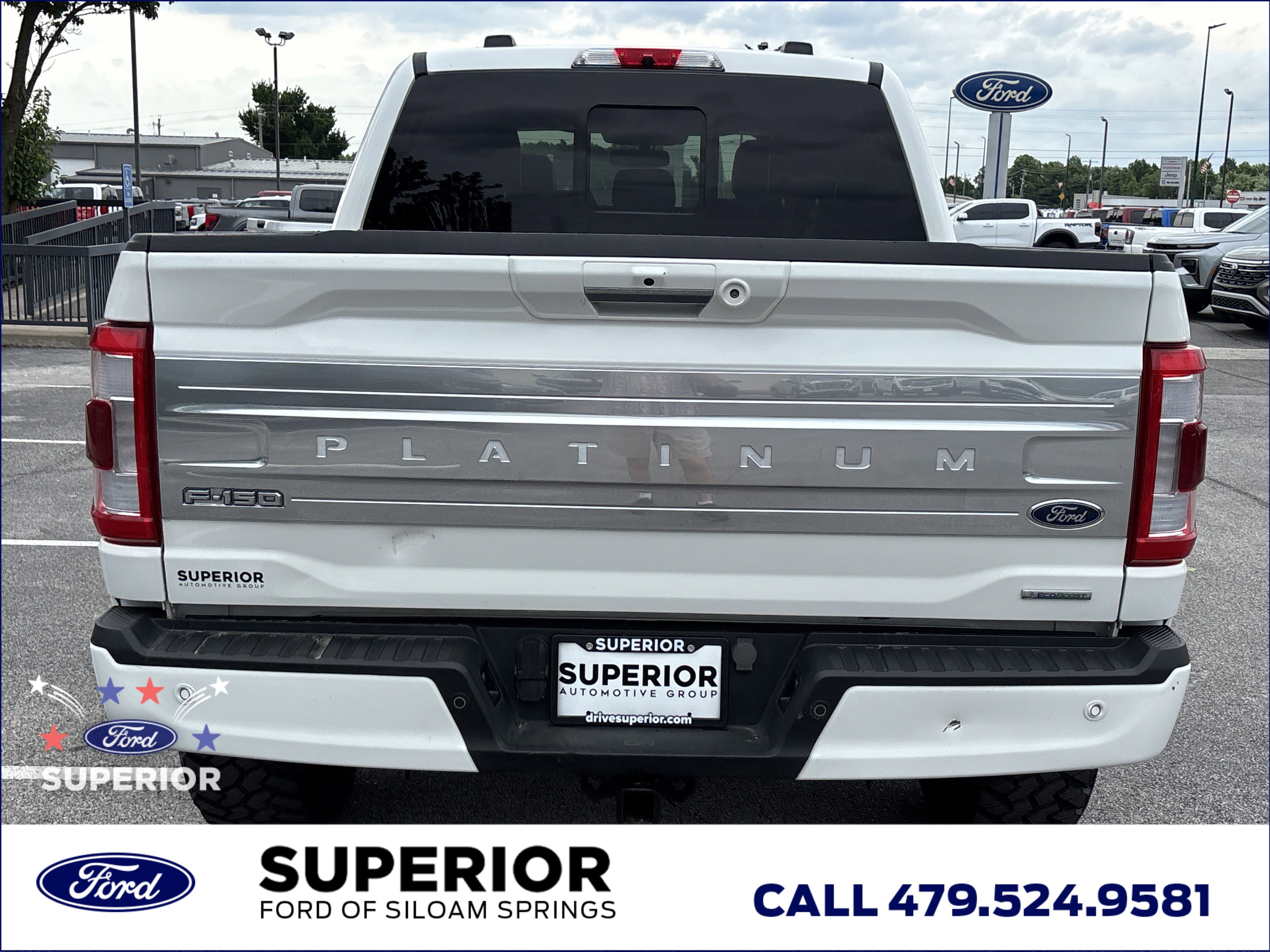 Used 2023 Star White Metallic Tri-Coat Ford Platinum 4WD image 5