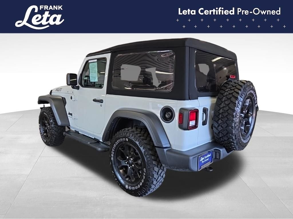 Used 2023 Bright White Clearcoat Jeep  image 4