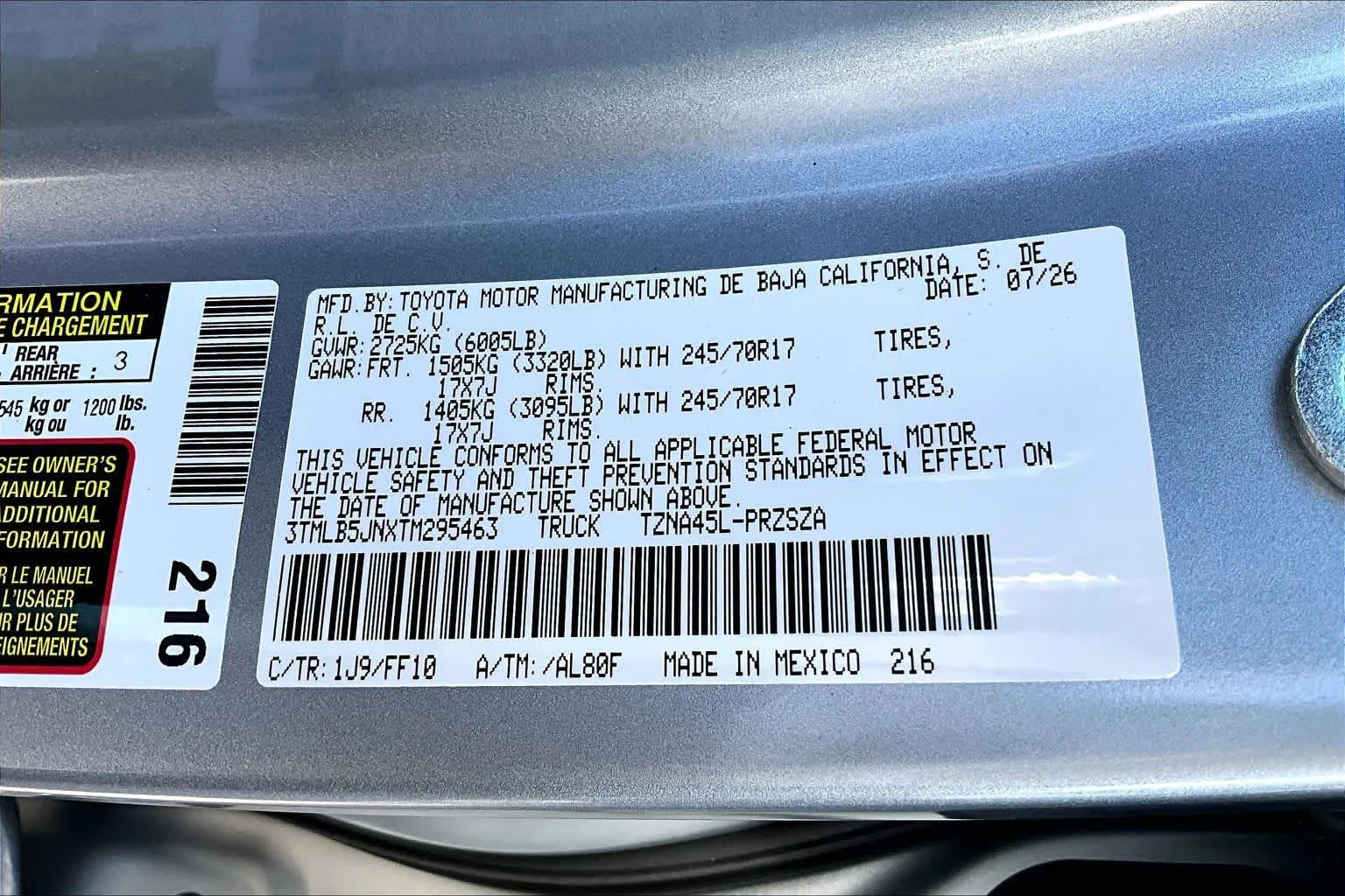 New 2026 Celestial Silver Metallic Toyota SR5 image 18
