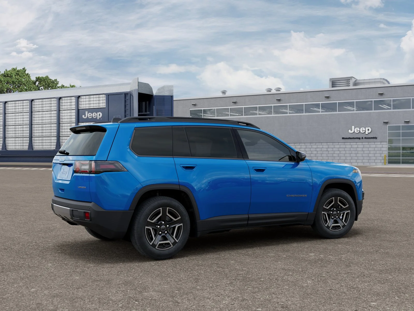 New 2026 Hydro Blue Pearl-Coat Exterior Paint Jeep Laredo image 2
