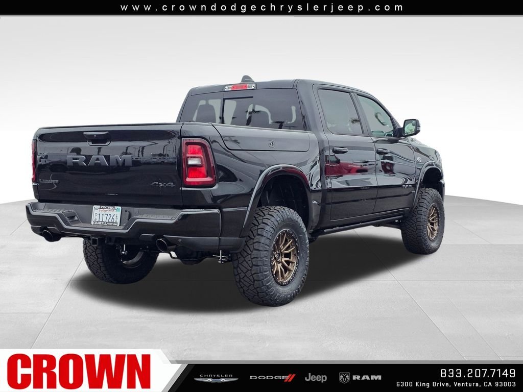 New 2026 Diamond Black Crystal Pearl-Coat Exterior Paint RAM Laramie image 5