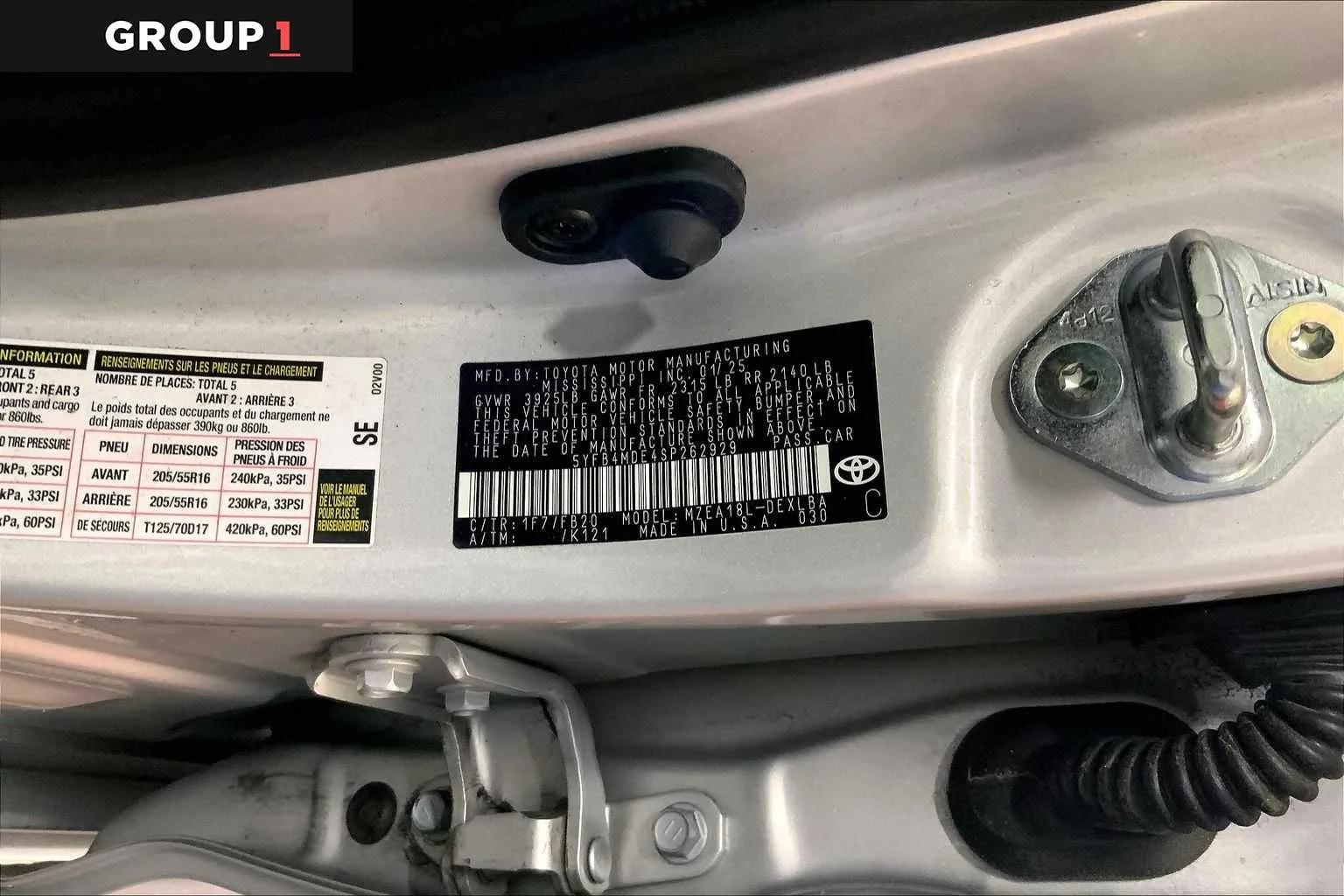 Used 2025 Classic Silver Metallic Toyota LE image 37
