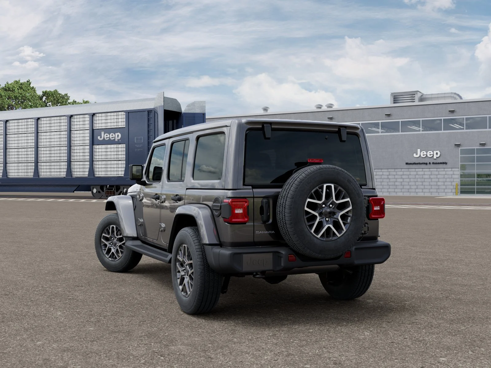 New 2026 Granite Crystal Metallic Clear-Coat Exterior Paint Jeep Sahara image 29
