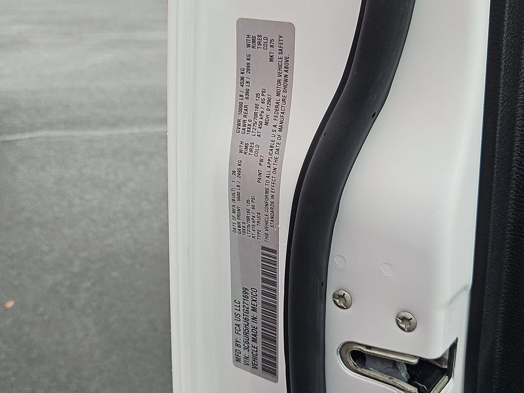 New 2026 Bright White Clear-Coat Exterior Paint RAM Tradesman image 23