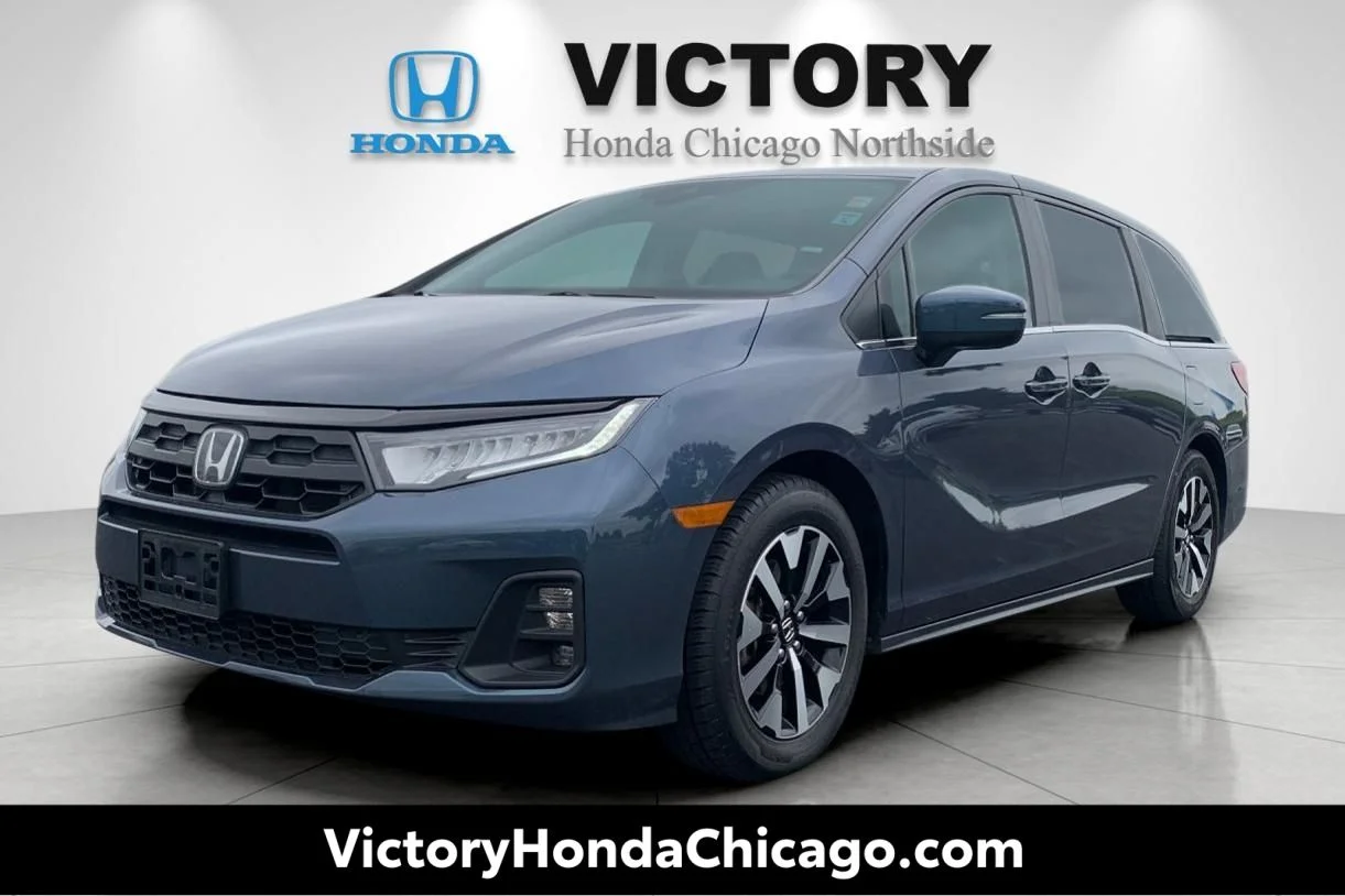 Certified Used 2025 Smoke Blue Pearl Honda EX-L image 1