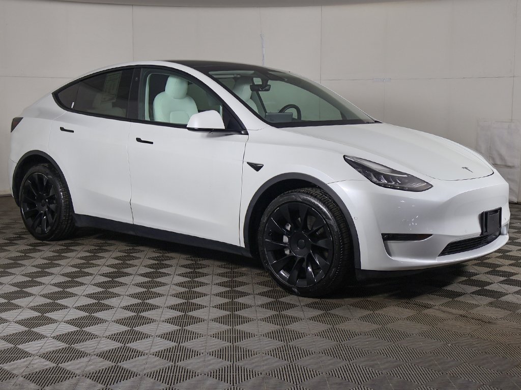 Used 2021 Tesla Model Y Long Range with VIN 5YJYGDEE3MF299341 for sale in Bedford, OH
