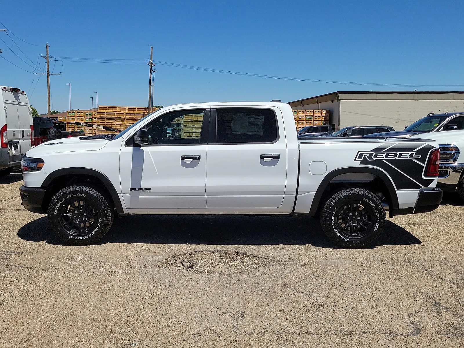 New 2026 PW7 Bright Whit Ram REBEL CREW CAB 4X4 5