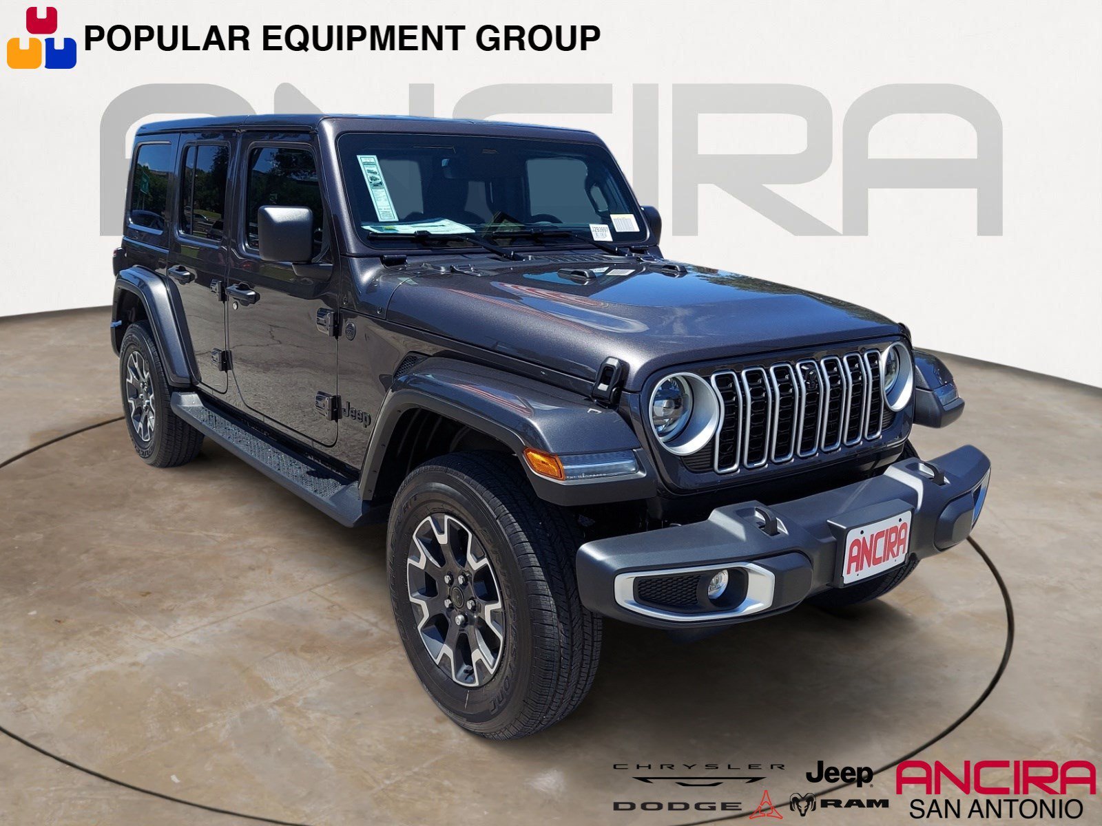 New 2026 Granite Crystal Metallic Clearcoat Jeep Sahara image 1