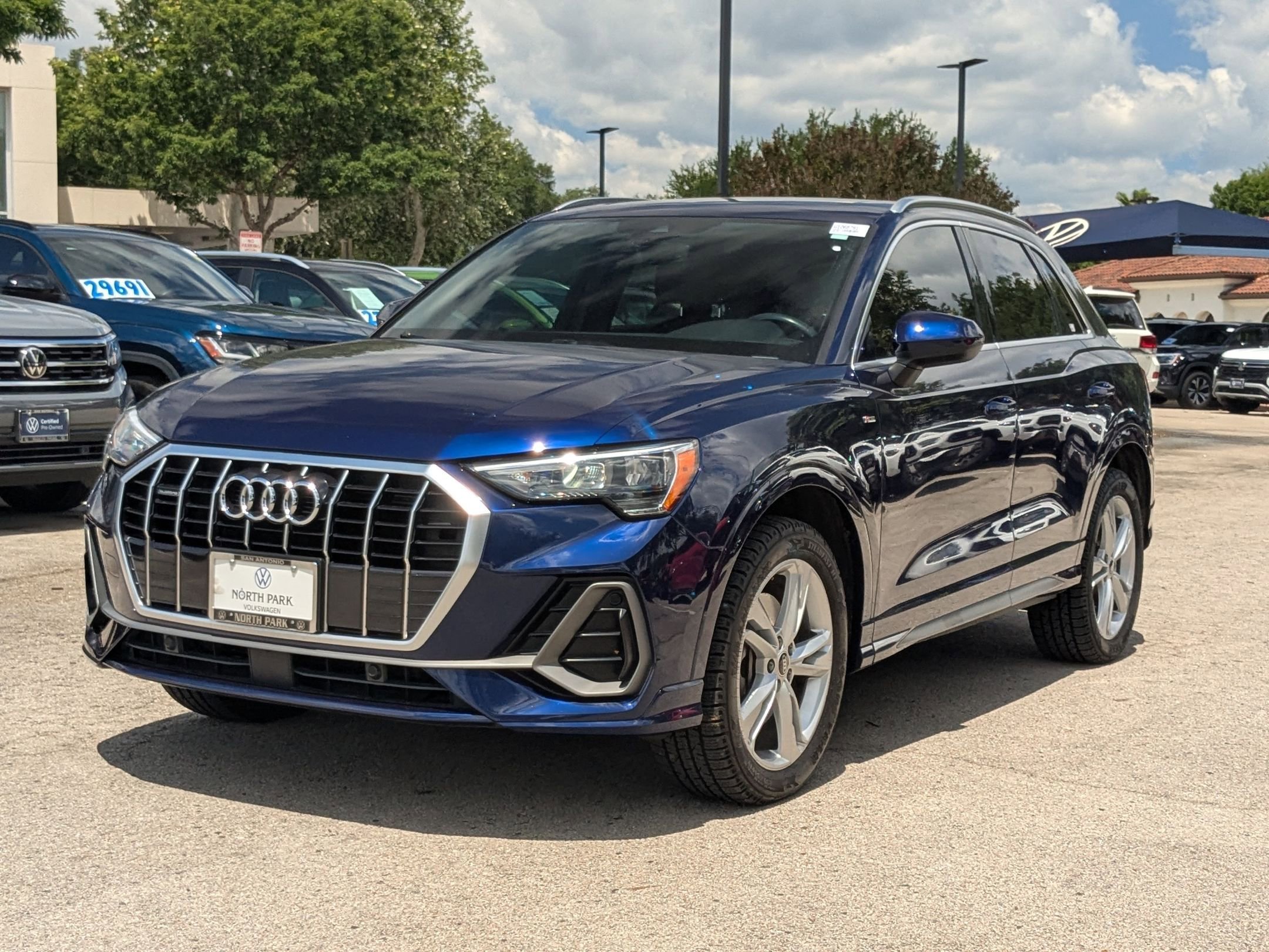 Used 2021 Blue Metallic Audi S line Premium image 7