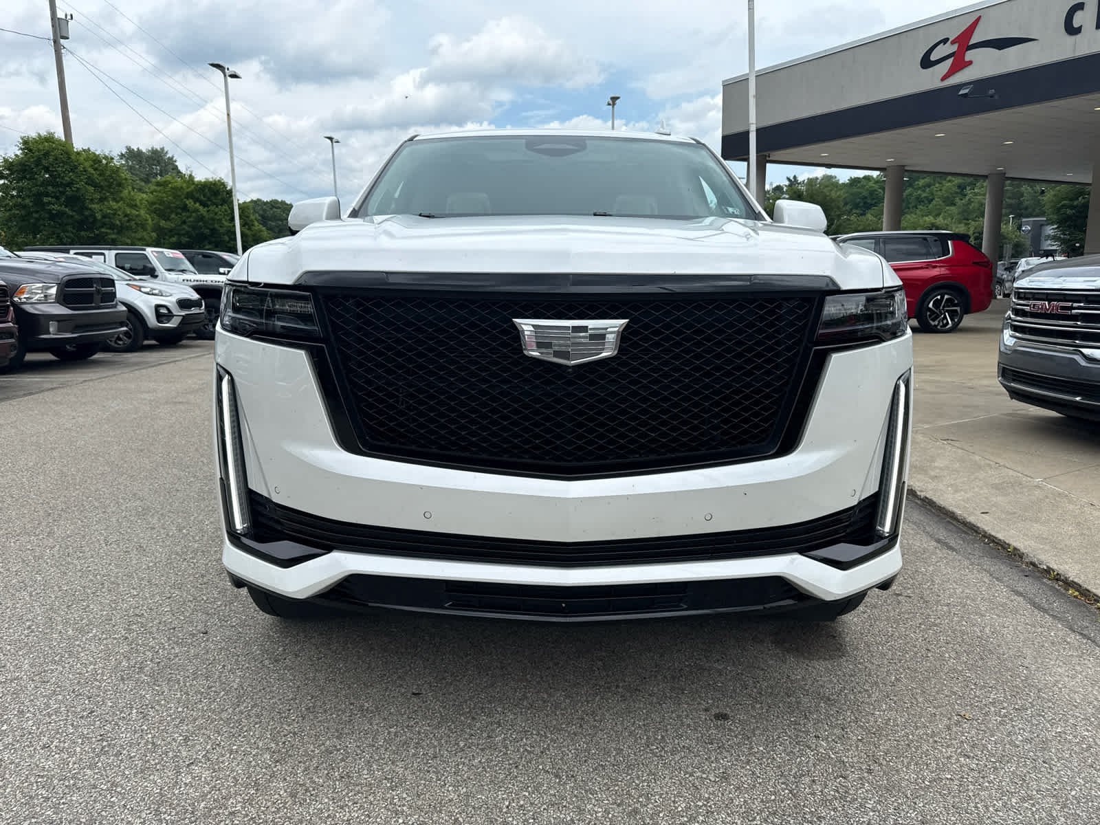 Used 2023 Crystal White Tricoat Cadillac Sport Platinum image 2