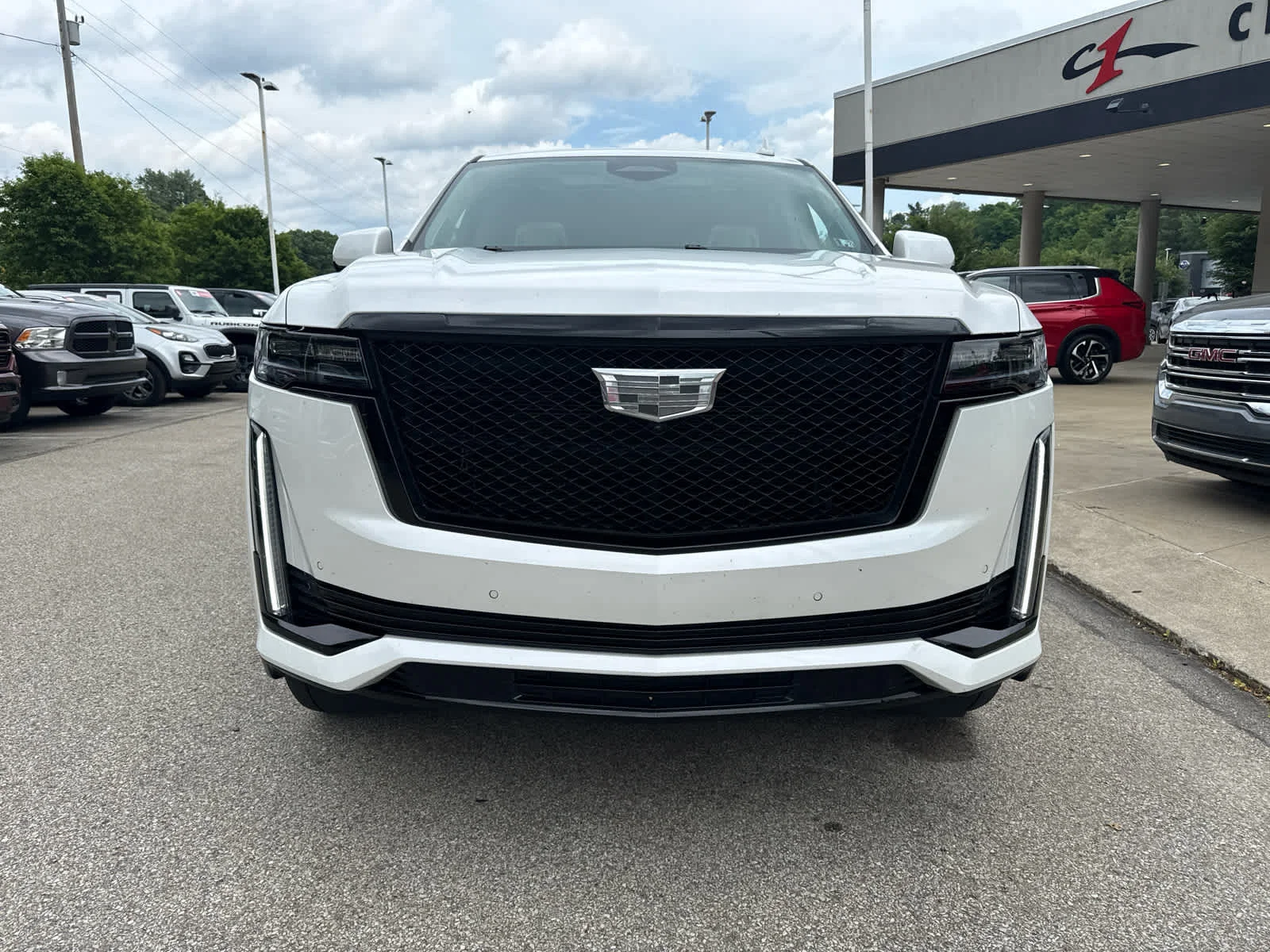 Used 2023 Crystal White Tricoat Cadillac 4WD Sport Platinum image 2