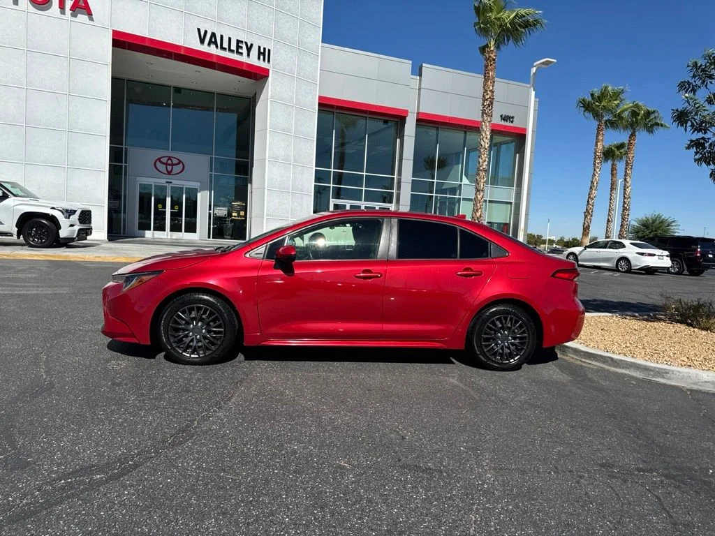 Used 2021 Red Toyota LE image 2