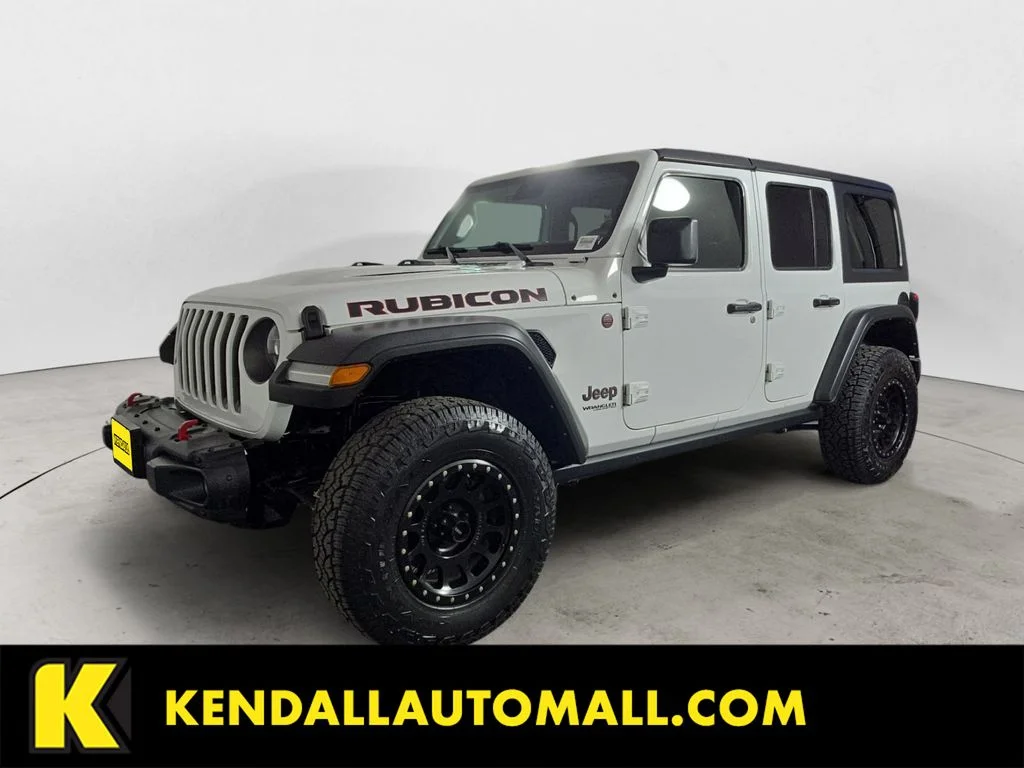 Used 2021 White Jeep Unlimited Rubicon image 1