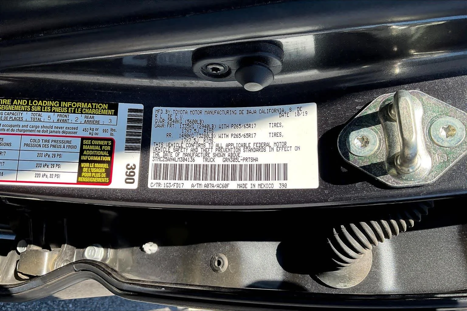 Used 2020 Magnetic Gray Metallic Toyota TRD Sport image 33