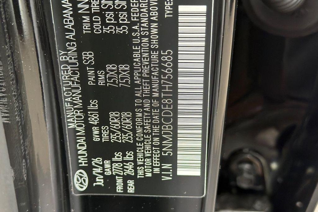 New 2026 Black Hyundai SEL AWD image 22