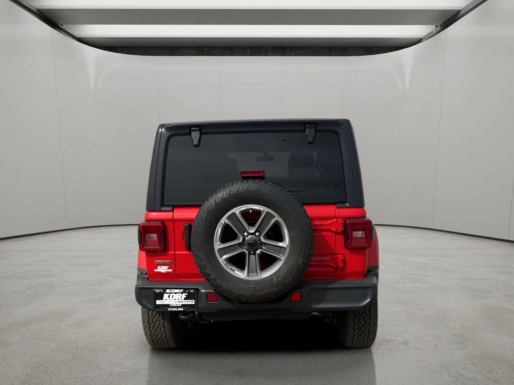 Used 2021 Firecracker Red Clearcoat Jeep Unlimited Sahara image 4