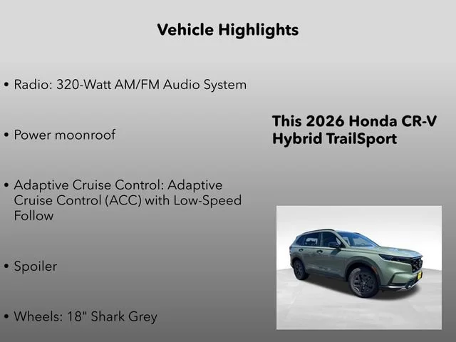 New 2026 Ash Green Metallic Honda TrailSport image 5