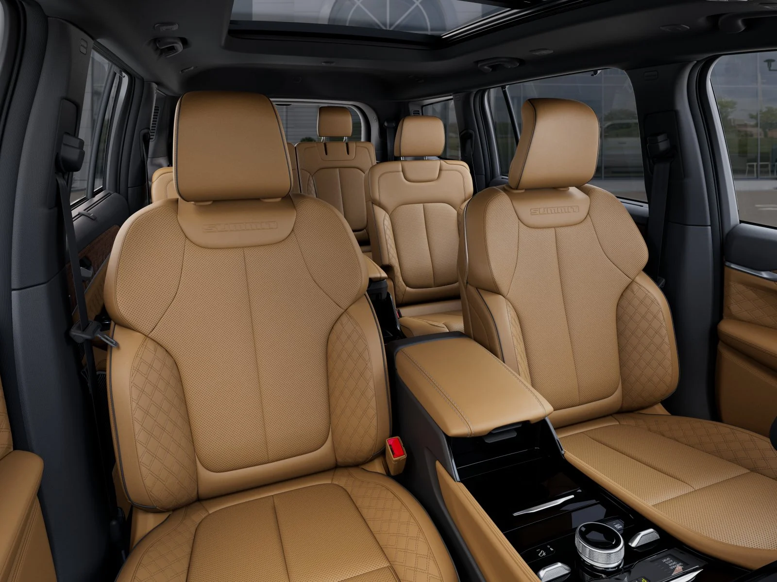 New 2025 Diamond Black Crystal Pearl-Coat Exterior Paint Jeep Summit image 91