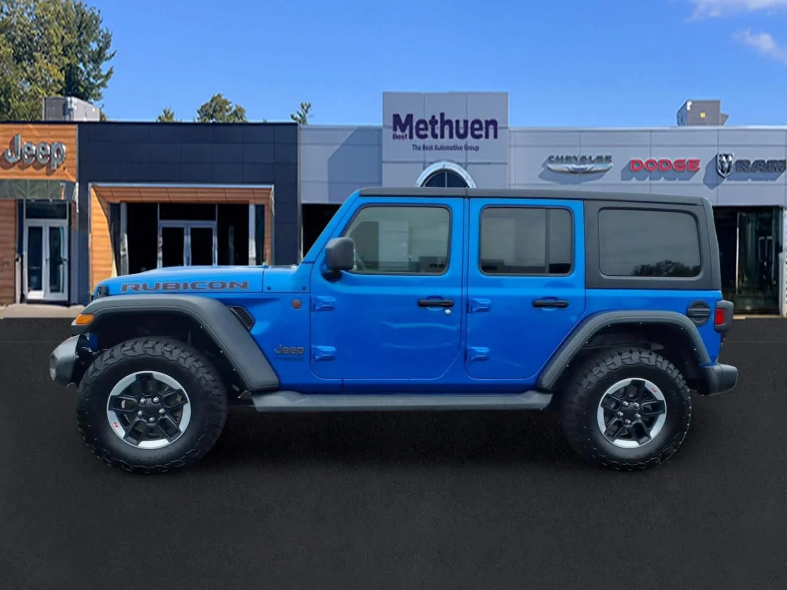 Used 2021 Hydro Blue Pearlcoat Jeep Unlimited Rubicon image 6